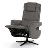 Polohovací křeslo, elektrické zabudované ovládání, funkce zero gravity, šedá, látka, TV-C5590 GREY2
