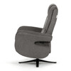 Polohovací křeslo, elektrické zabudované ovládání, funkce zero gravity, šedá, látka, TV-C5590 GREY2