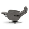 Polohovací křeslo, elektrické zabudované ovládání, funkce zero gravity, šedá, látka, TV-C5590 GREY2