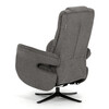 Polohovací křeslo, elektrické zabudované ovládání, funkce zero gravity, šedá, látka, TV-C5590 GREY2