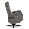 Polohovací křeslo, elektrické zabudované ovládání, funkce zero gravity, šedá, látka, TV-C5590 GREY2