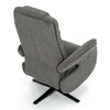 Polohovací křeslo, elektrické zabudované ovládání, funkce zero gravity, šedá, látka, TV-C5590 GREY2