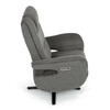Polohovací křeslo, elektrické zabudované ovládání, funkce zero gravity, šedá, látka, TV-C5590 GREY2