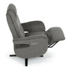 Polohovací křeslo, elektrické zabudované ovládání, funkce zero gravity, šedá, látka, TV-C5590 GREY2