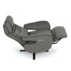 Polohovací křeslo, elektrické zabudované ovládání, funkce zero gravity, šedá, látka, TV-C5590 GREY2