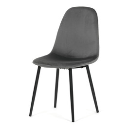 Jídelní židle, šedá, sametová látka, CT-V2971 GREY4