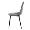 Jídelní židle, šedá, sametová látka, CT-V2971 GREY4