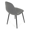 Jídelní židle, šedá, sametová látka, CT-V2971 GREY4