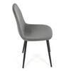 Jídelní židle, šedá, sametová látka, CT-V2971 GREY4