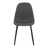 Jídelní židle, šedá, látka, CT-V2972 GREY2