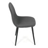 Jídelní židle, šedá, látka, CT-V2972 GREY2