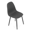 Jídelní židle, šedá, látka, CT-V2972 GREY2