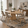Oválný jídelní stůl 160x90cm, dýha, dub HT-L3523 OAK
