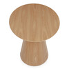 Oválný jídelní stůl 160x90cm, dýha, dub HT-L3523 OAK