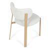 Jídelní židle, hnědá, látka, HC-L3125 OAK