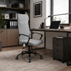 Kancelářská židle, houpací mechanismus, šedá látka, KA-W3109 GREY
