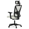 Kancelářská židle, houpací mechanismus, béžová látka, KA-W3137 BG
