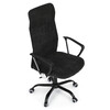 Kancelářská židle, houpací mechanismus, černá látka, KA-W3109 BK