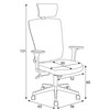 Kancelářská židle, houpací mechanismus, černá látka, KA-W3137 BK