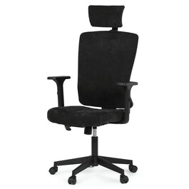 Kancelářská židle, houpací mechanismus, černá látka, KA-W3137 BK