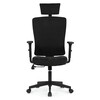 Kancelářská židle, houpací mechanismus, černá látka, KA-W3137 BK