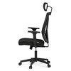 Kancelářská židle, houpací mechanismus, černá látka, KA-W3137 BK
