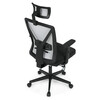 Kancelářská židle, houpací mechanismus, černá látka, KA-W3137 BK