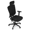 Kancelářská židle, houpací mechanismus, černá látka, KA-W3137 BK