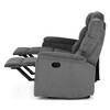 Sedací souprava, polohovací, šedá, manšestrová látka, ASD-C5981 GREY6