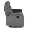 Sedací souprava, polohovací, šedá, manšestrová látka, ASD-C5981 GREY6