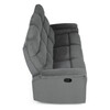 Sedací souprava, polohovací, šedá, manšestrová látka, ASD-C5981 GREY6