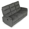 Sedací souprava, polohovací, šedá, látka, ASD-C5980 GREY2
