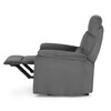 Sedací souprava, polohovací, šedá, manšestrová látka, ASD-C5981 GREY6