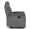 Sedací souprava, polohovací, šedá, manšestrová látka, ASD-C5981 GREY6