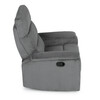 Sedací souprava, polohovací, šedá, manšestrová látka, ASD-C5981 GREY6