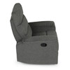Sedací souprava, polohovací, šedá, látka, ASD-C5980 GREY2