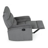 Sedací souprava, polohovací, šedá, manšestrová látka, ASD-C5981 GREY6