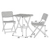 Zahradní set 1+2, plast, šedá, AZS-L2161 GREY