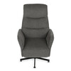 Polohovací křeslo, elektrické zabudované ovládání, šedá, látka, TV-C5479 GREY2