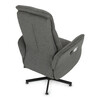 Polohovací křeslo, elektrické zabudované ovládání, šedá, látka, TV-C5479 GREY2