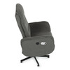 Polohovací křeslo, elektrické zabudované ovládání, šedá, látka, TV-C5479 GREY2
