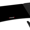 Pevný herní stůl 140x60cm, výběr výšky, melamin, carbon, LT-H1114 BK
