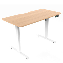 Ergonomický stůl s plynulou regulací výšky 120x60cm, melamin, dub, LT-H2210 OAK