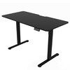 Ergonomický stůl s plynulou regulací výšky 120x60cm, melamin, carbon, LT-H2210 BK