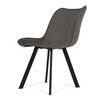 Jídelní židle, šedá, látka, HC-V3068 GREY2