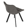 Jídelní židle, šedá, látka, HC-V3068 GREY2