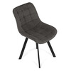 Jídelní židle, šedá, látka, HC-V3068 GREY2