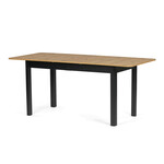 Jídelní stůl rozkládací 140-180x80 cm, mdf, divoký dub, AT-3001 OAK