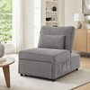 Rozkládací křeslo, šedá, látka, ASB-C3210 GREY2