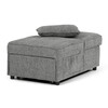Rozkládací křeslo, šedá, látka, ASB-C3210 GREY2